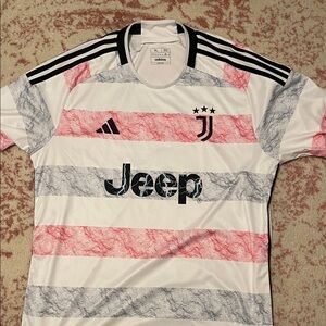 Adidas Juventus Men's Soccer Jersey - White, Black, Red